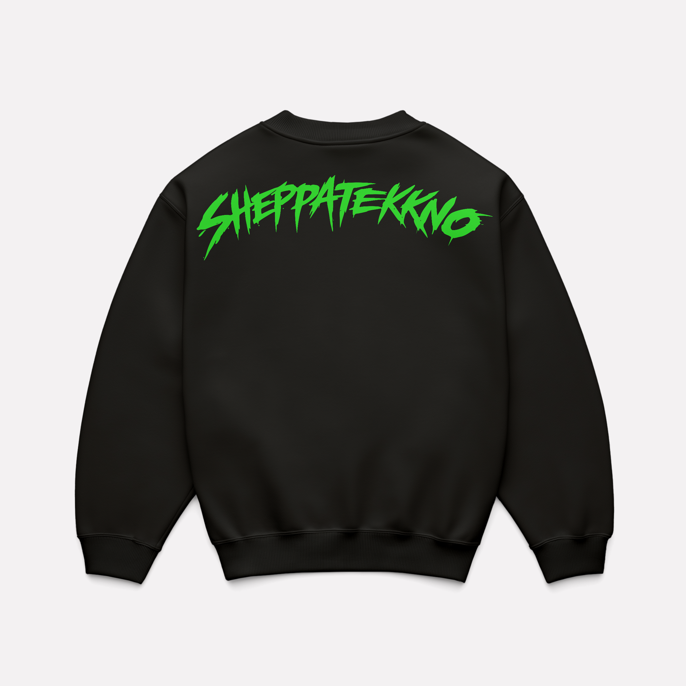 DR. SHEPPAT × 0BPM – Toxic Green Edition Crewneck