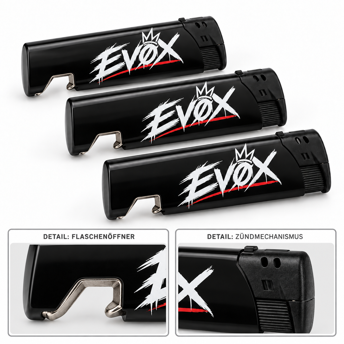 EVOX x 0BPM - Feuerzeug mit Flaschenöffner