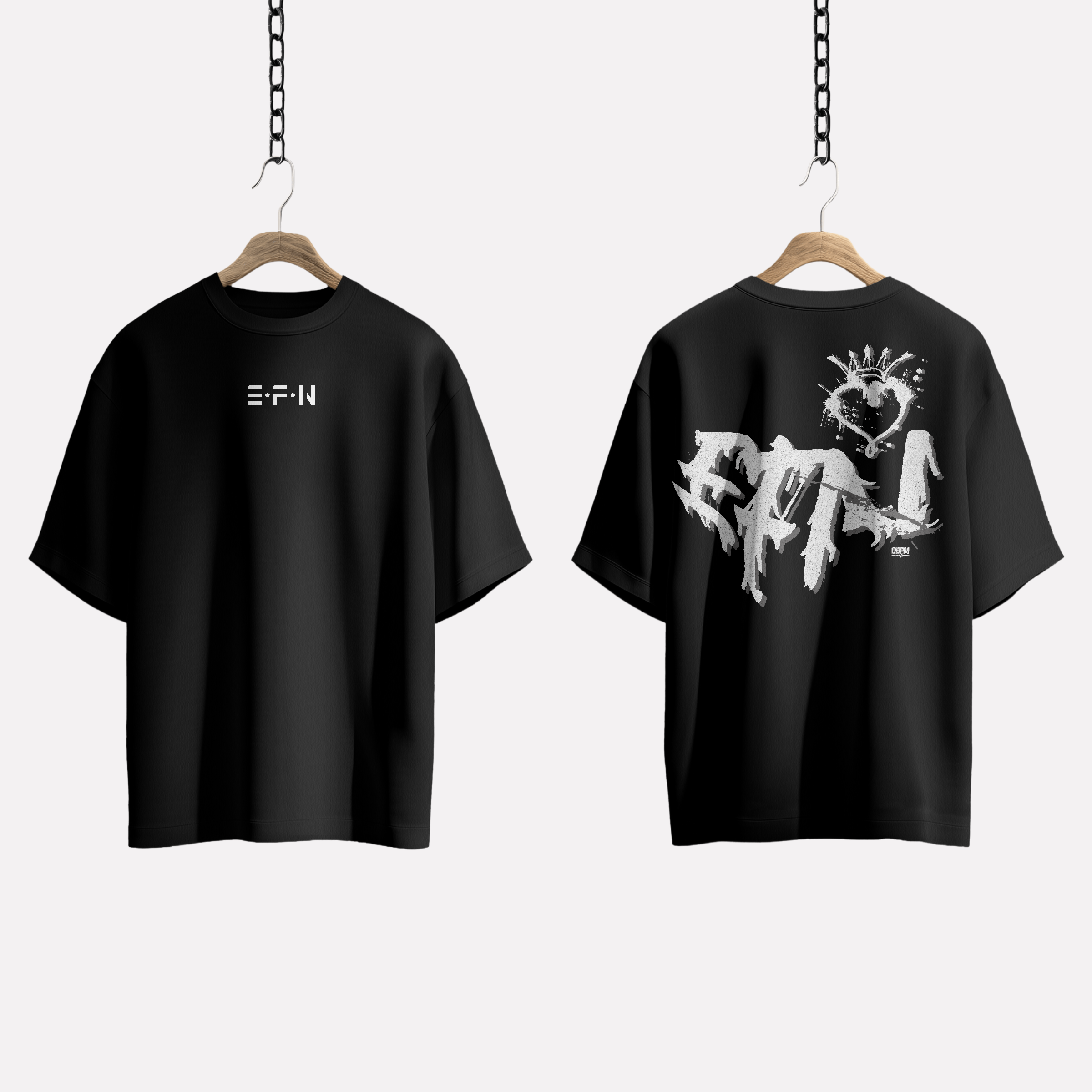 EFN × 0BPM – Crowned Chaos Graffiti Tee