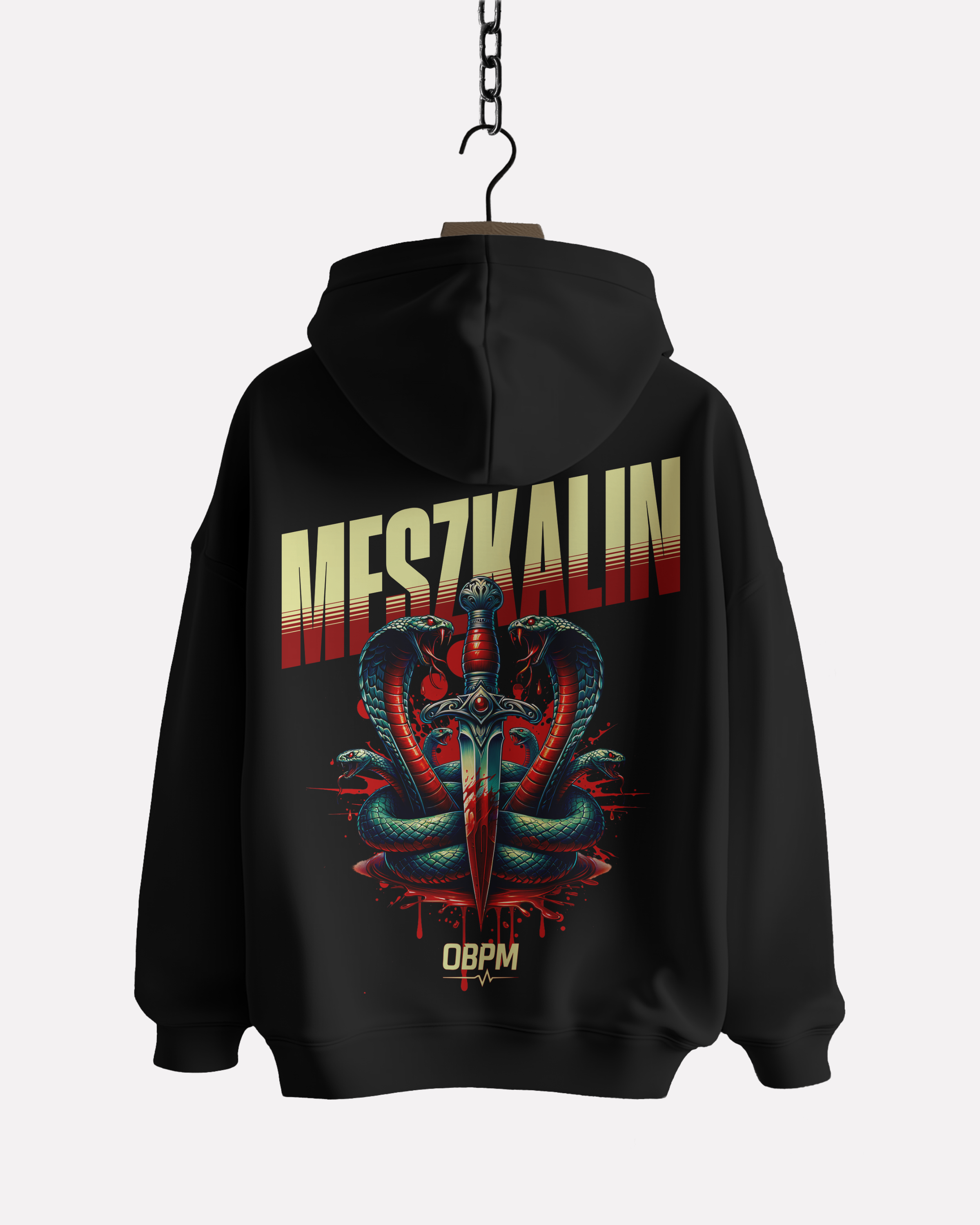 0BPM × MESZKALIN – Serpent Blade Oversize Hoodie