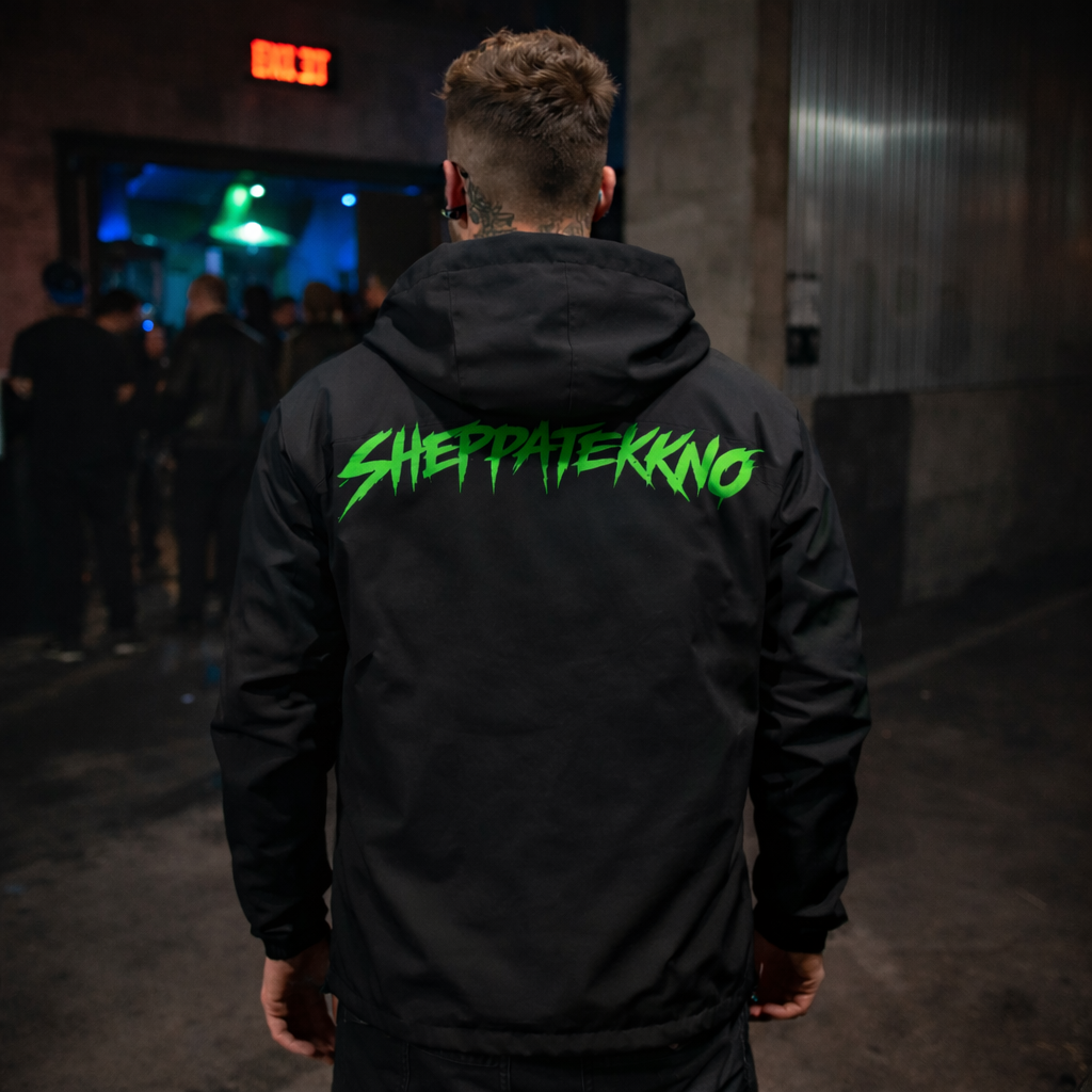 DR. SHEPPAT × 0BPM – Toxic Green Edition Softshell Jacke