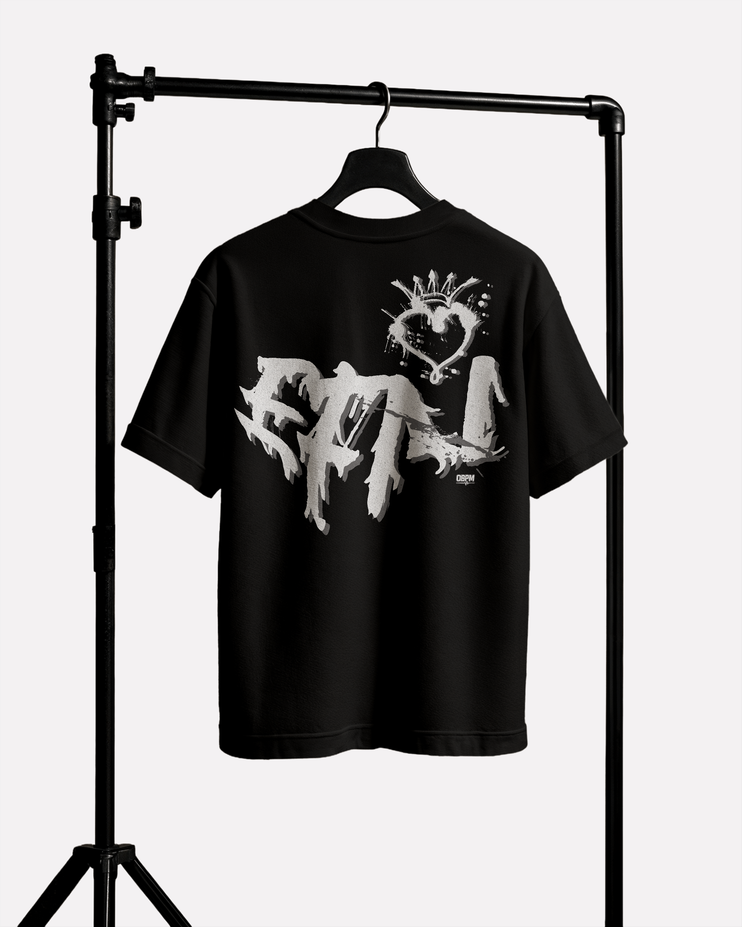 EFN × 0BPM – Crowned Chaos Graffiti Oversize Tee