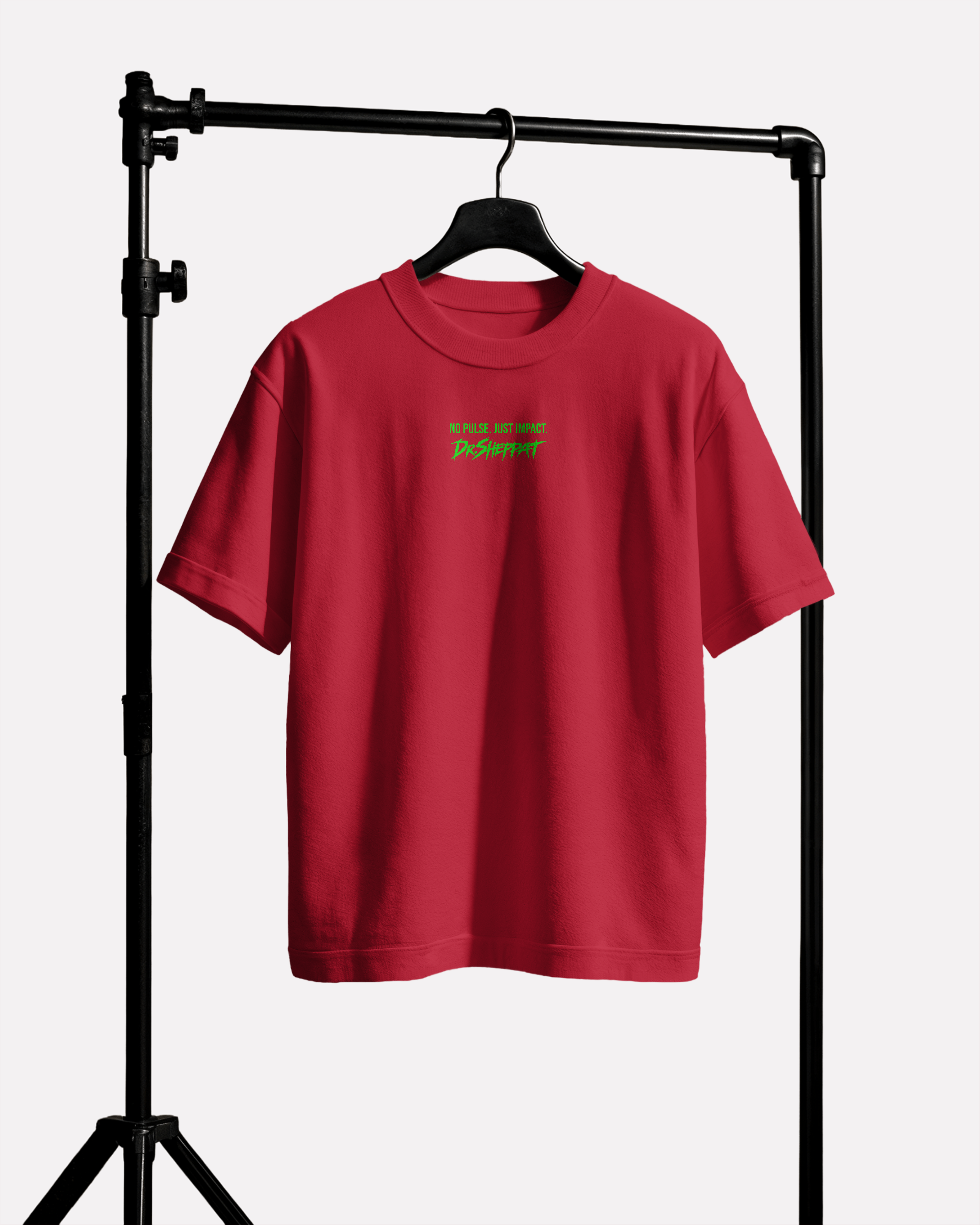 DR. SHEPPAT × 0BPM – Toxic Green Edition Oversize Tee