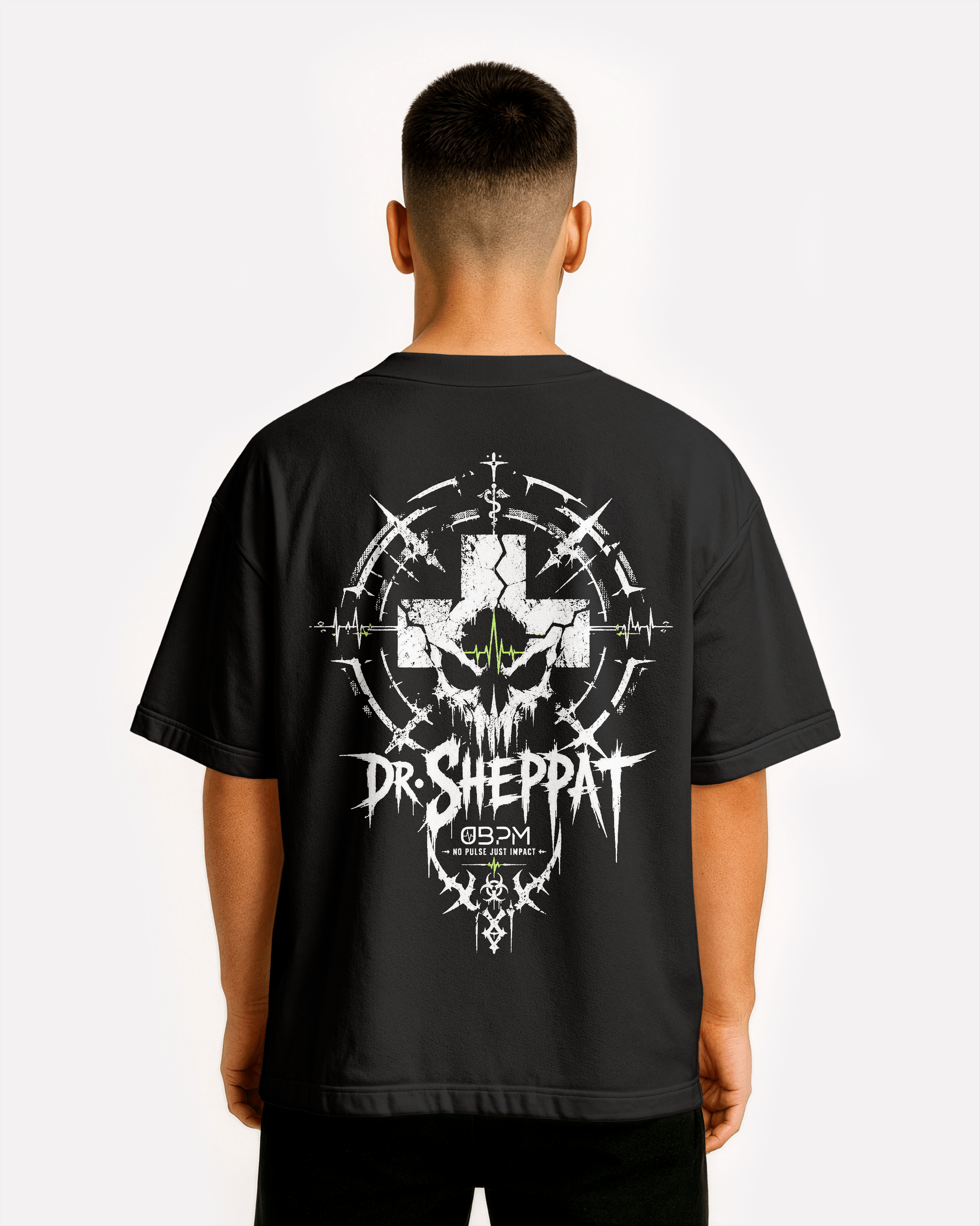 Dr. Sheppat x 0BPM – Rave Therapy Oversize Tee