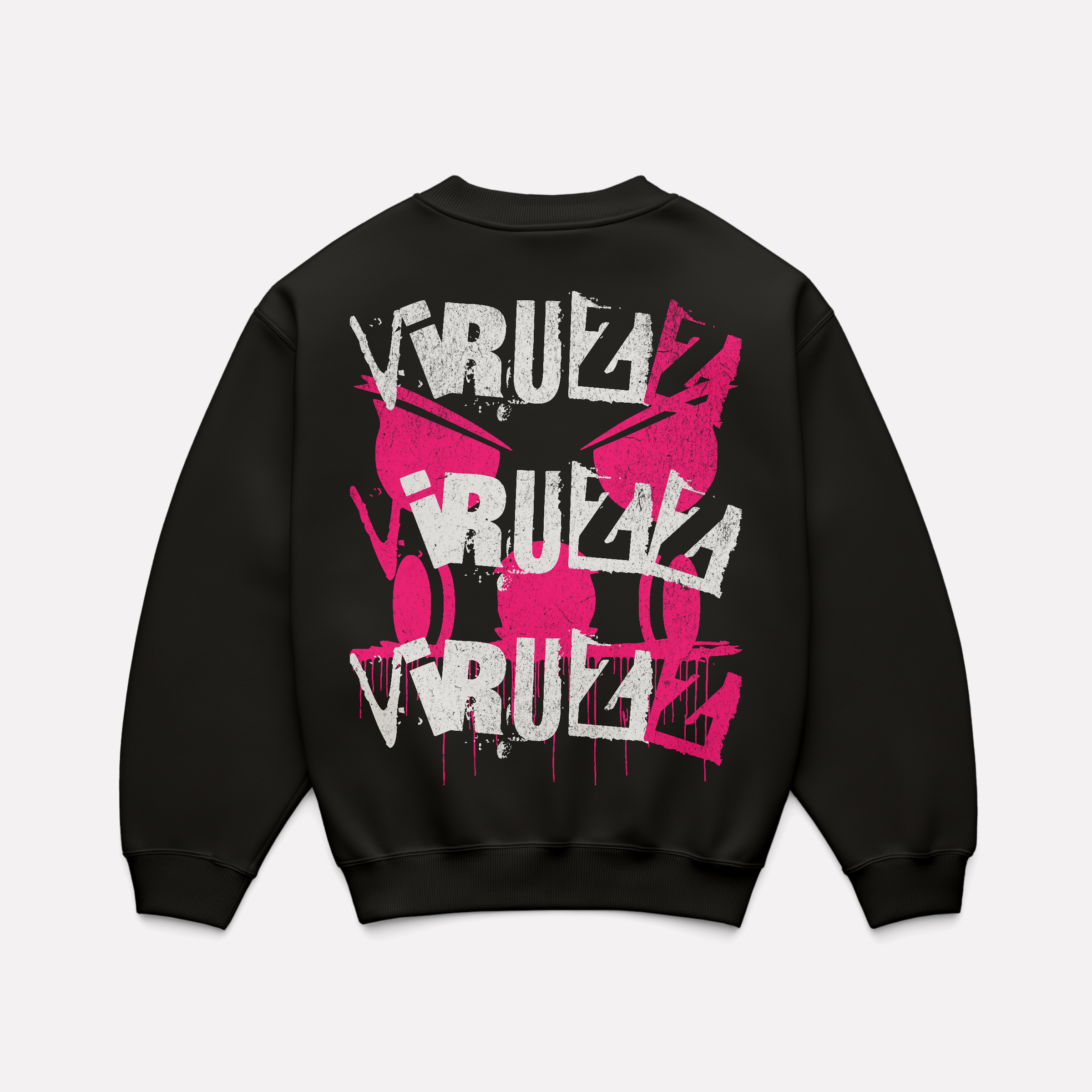 VIRUZZ × 0BPM – Rave Damage Crewneck