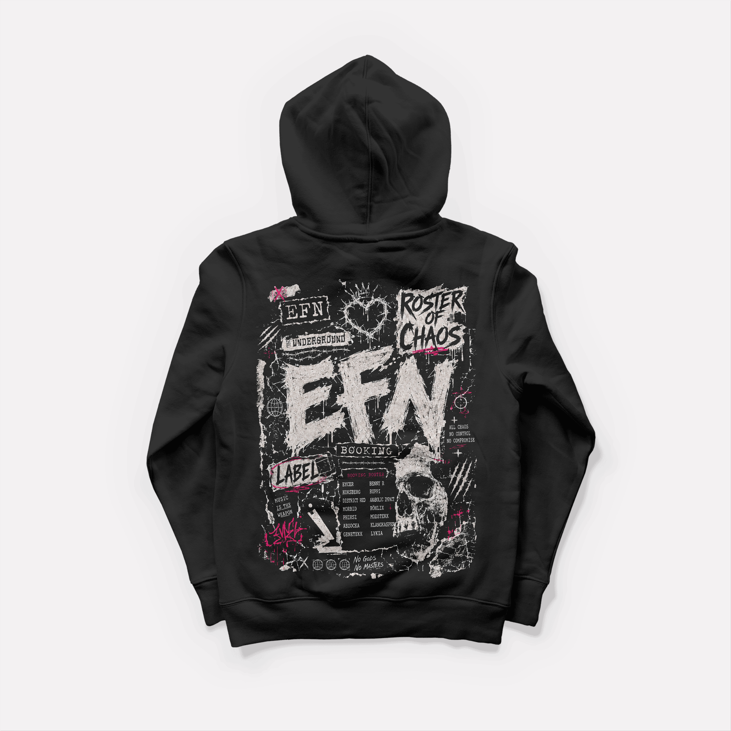 EFN × 0BPM – Roster of Chaos Oversize Hoodie