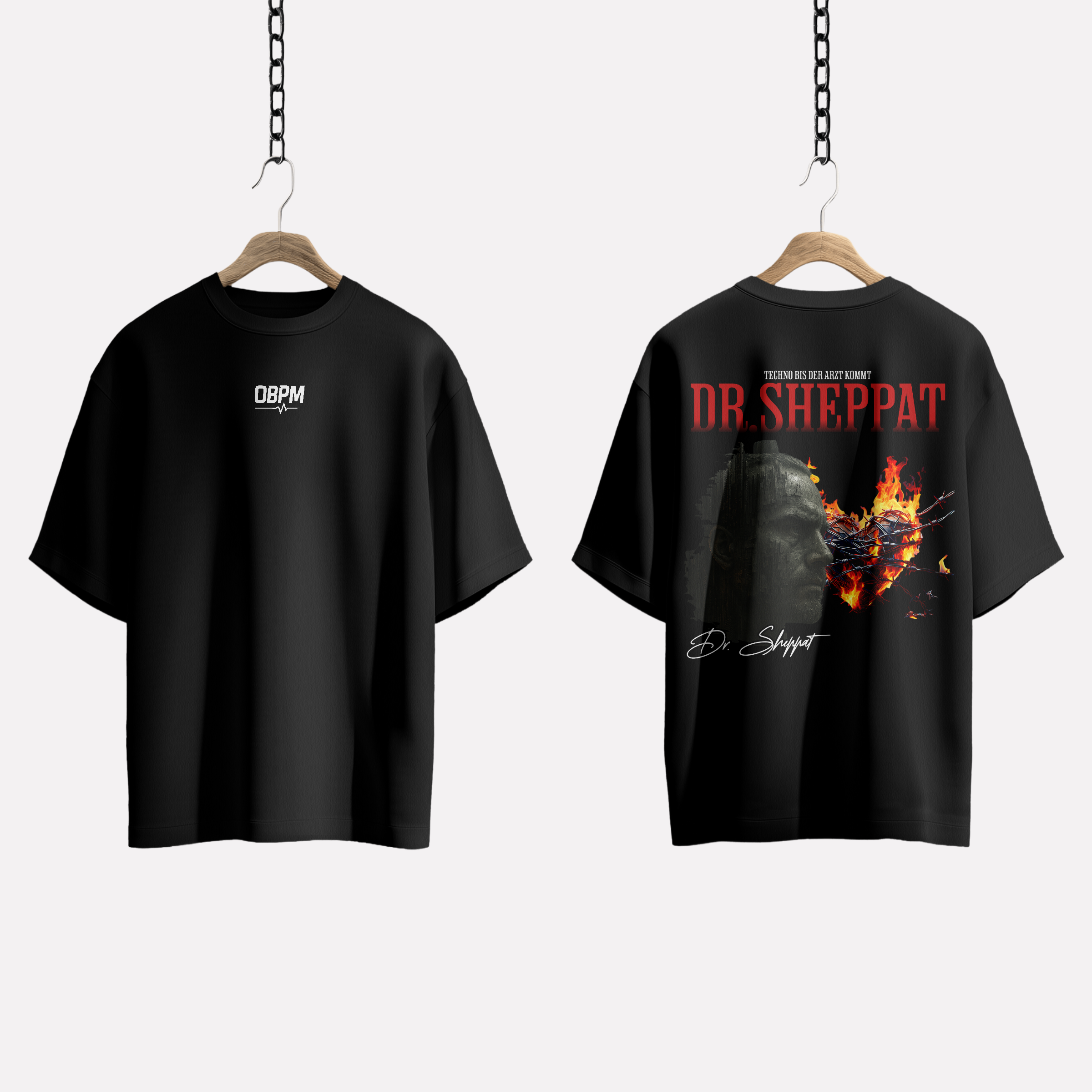 DR. SHEPPAT × 0BPM – Fire Therapy Tee