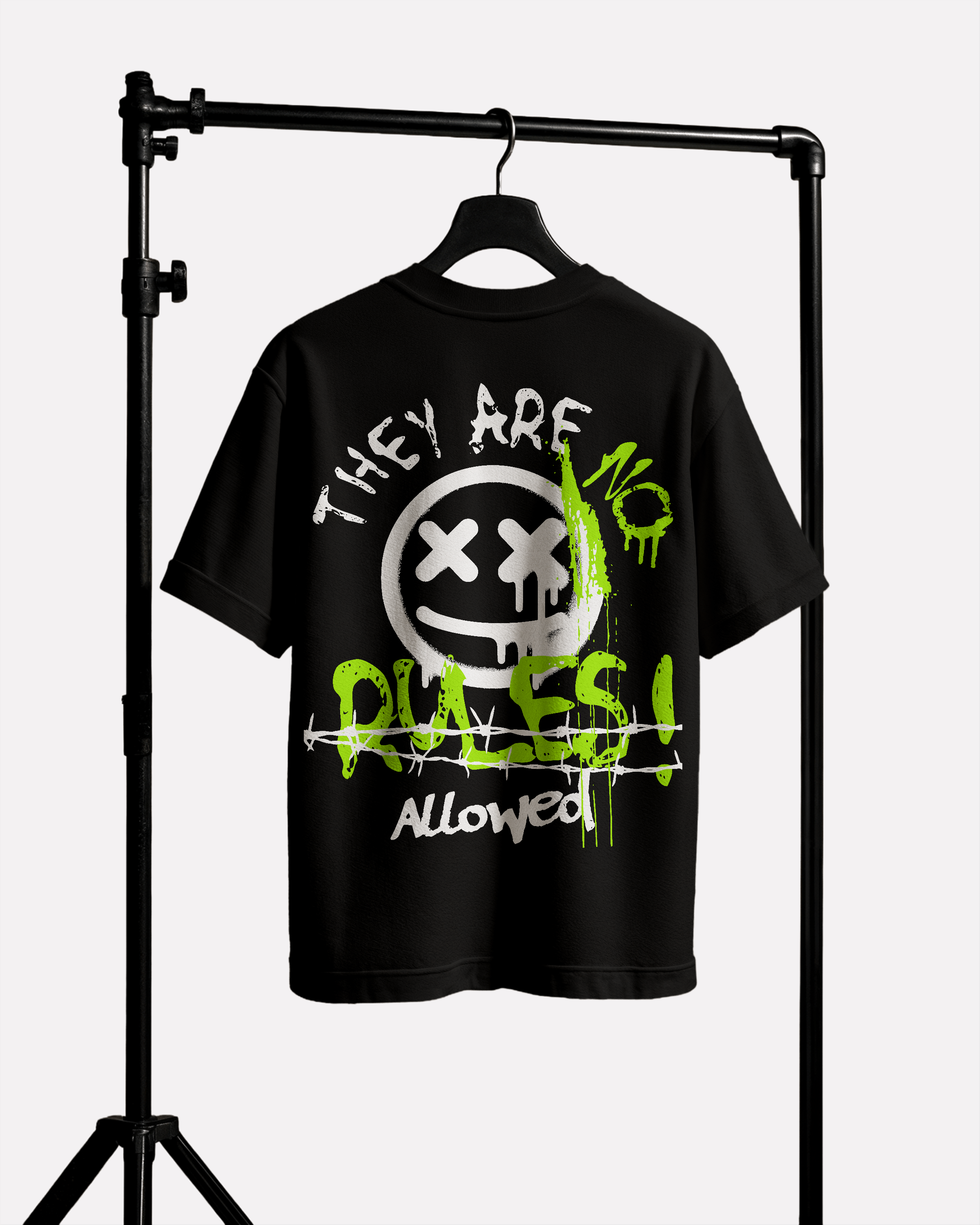 0BPM – NO RULES MODE Oversize Tee