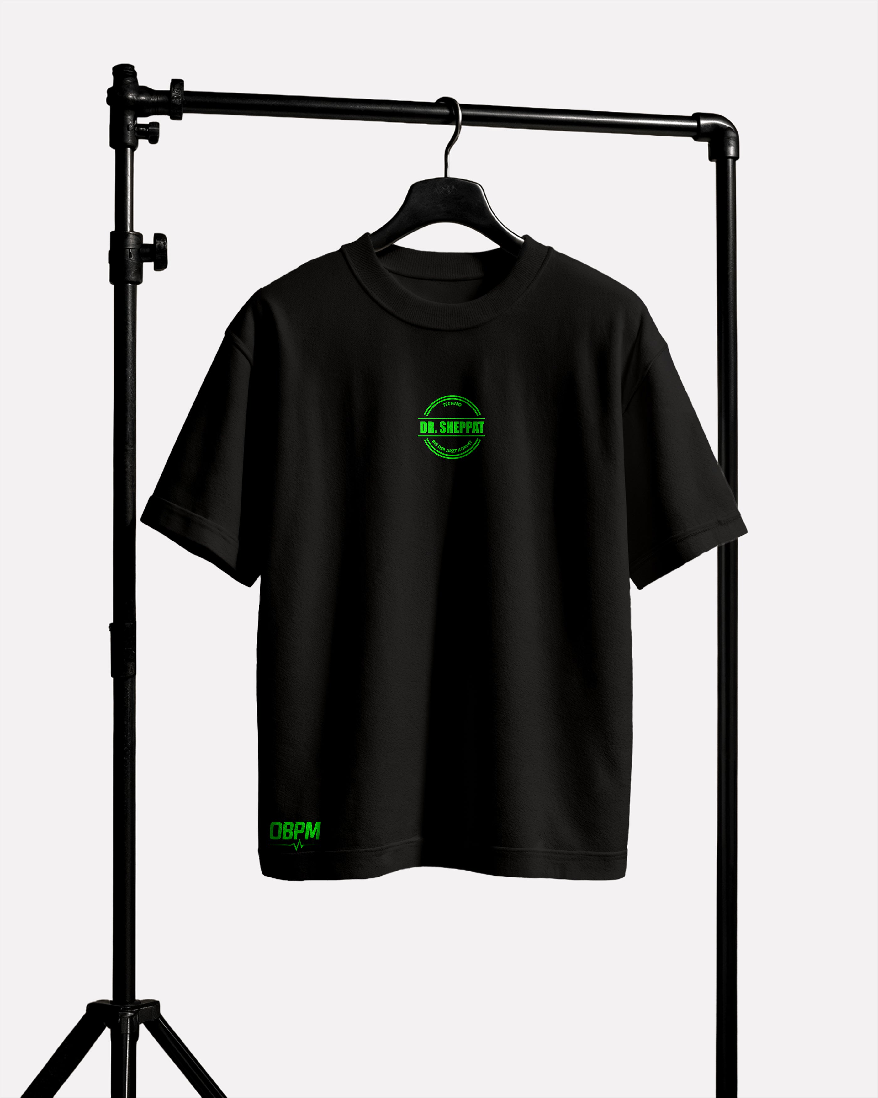 DR. SHEPPAT × 0BPM – Shark Mode Oversize Tee