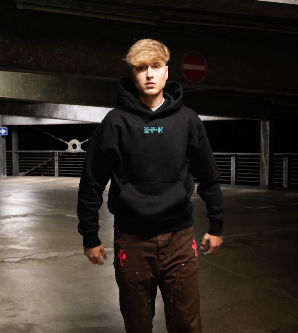 EFN × 0BPM – Limited Blue Edition Oversize Hoodie