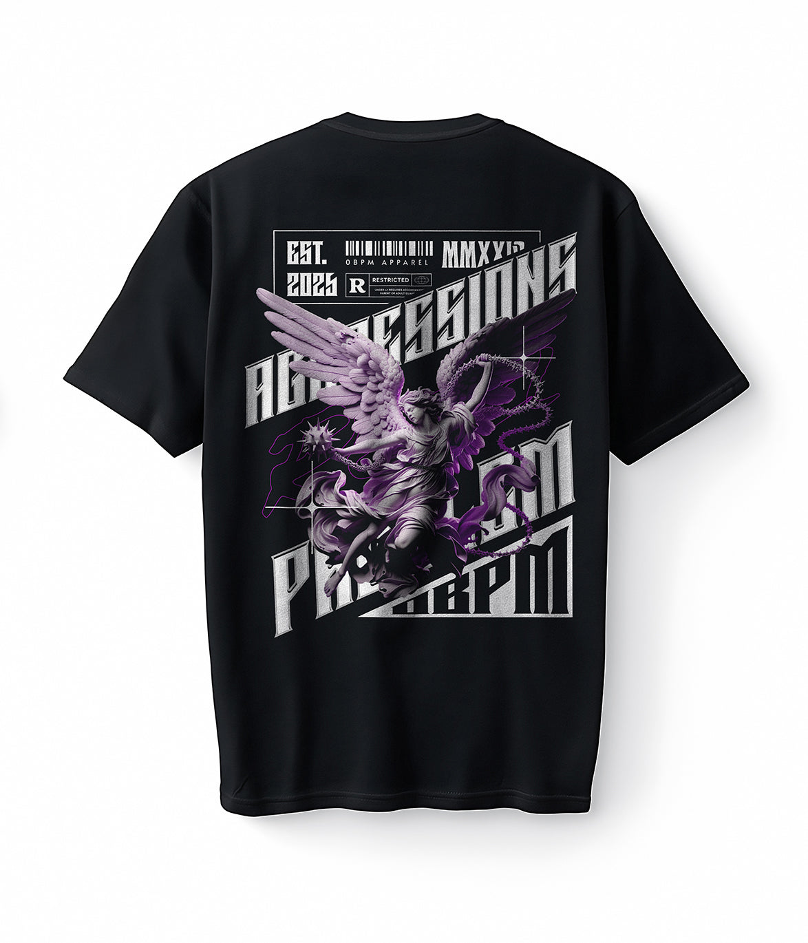 Aggressionsproblem x 0BPM – DIVINE RAGE Oversize Tee