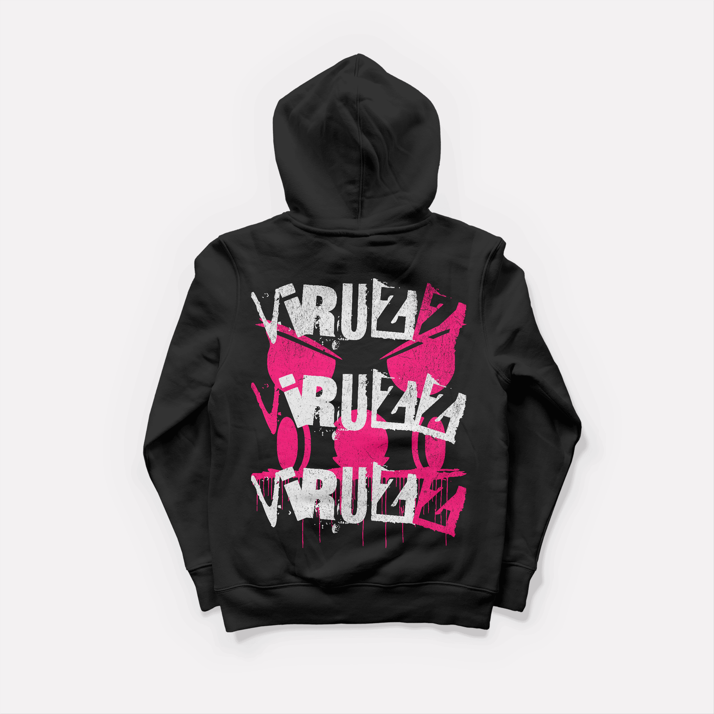 VIRUZZ × 0BPM – Rave Damage Oversize Hoodie