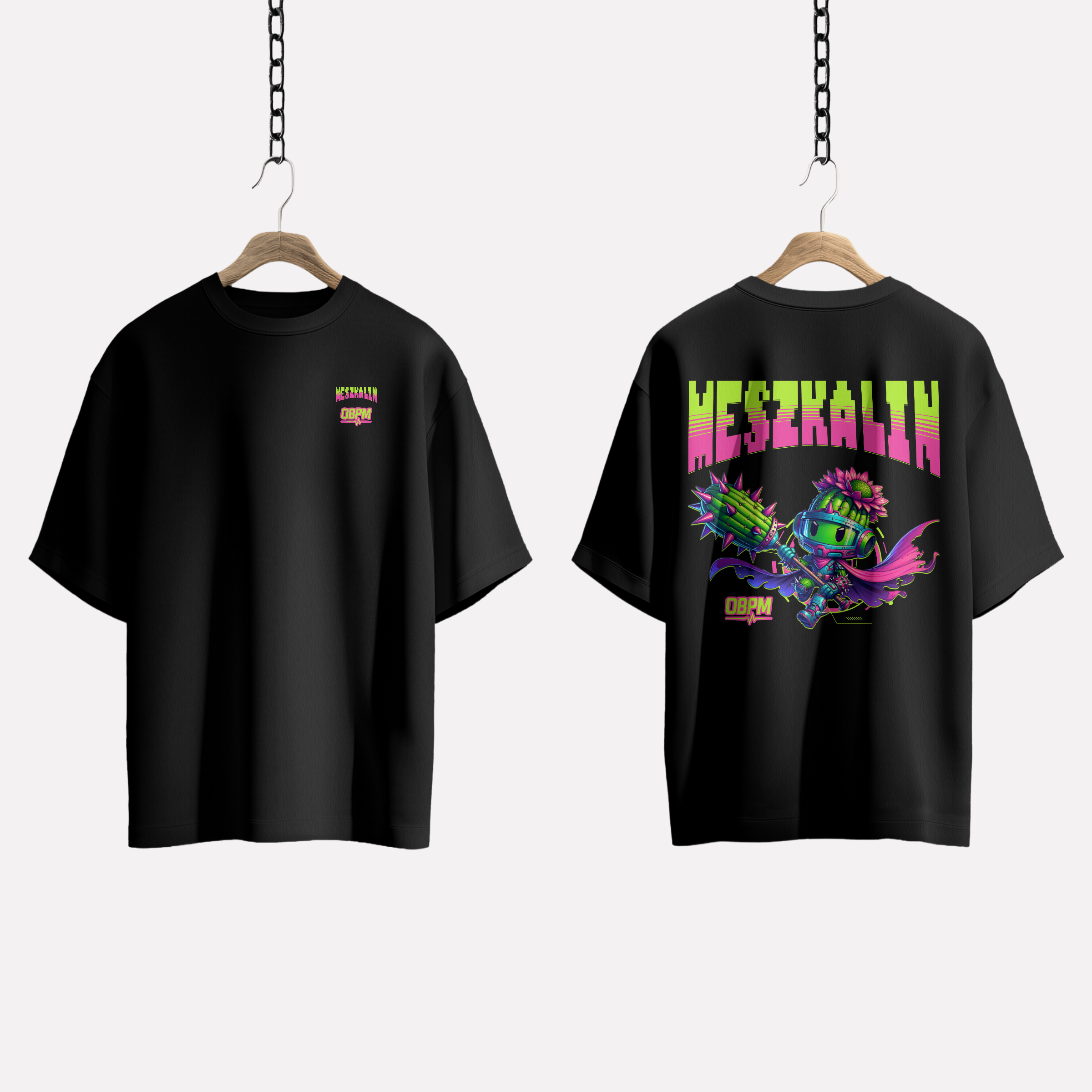 0BPM × MESZKALIN – Neon Cactus Tee