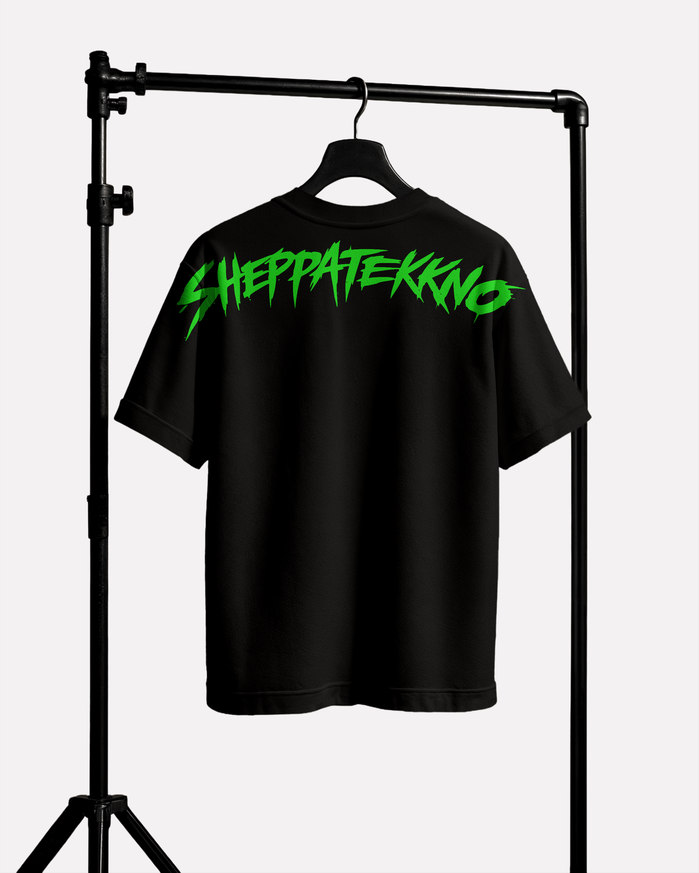 DR. SHEPPAT × 0BPM – Toxic Green Edition Oversize Tee