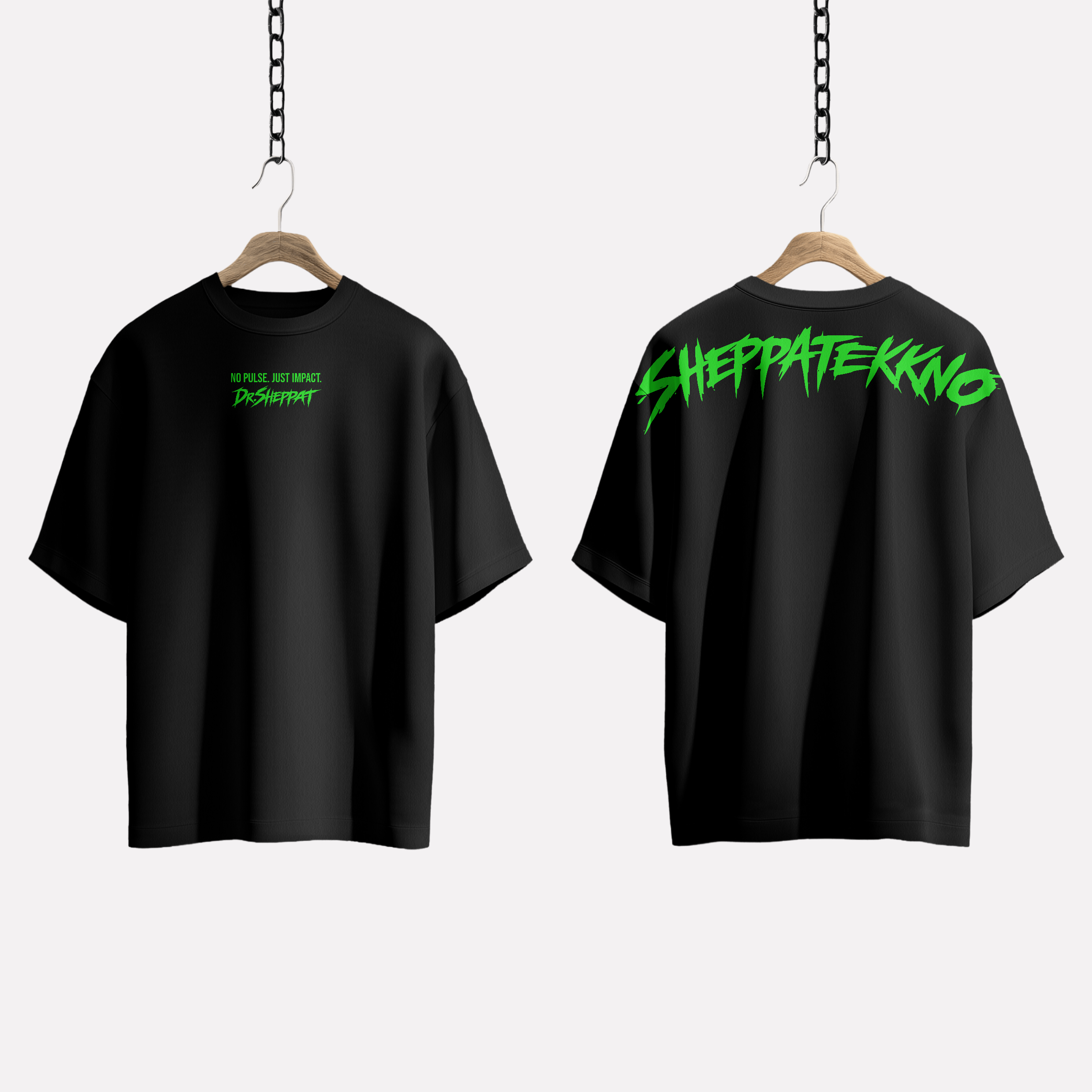DR. SHEPPAT x 0BPM – Toxic Green Edition Tee
