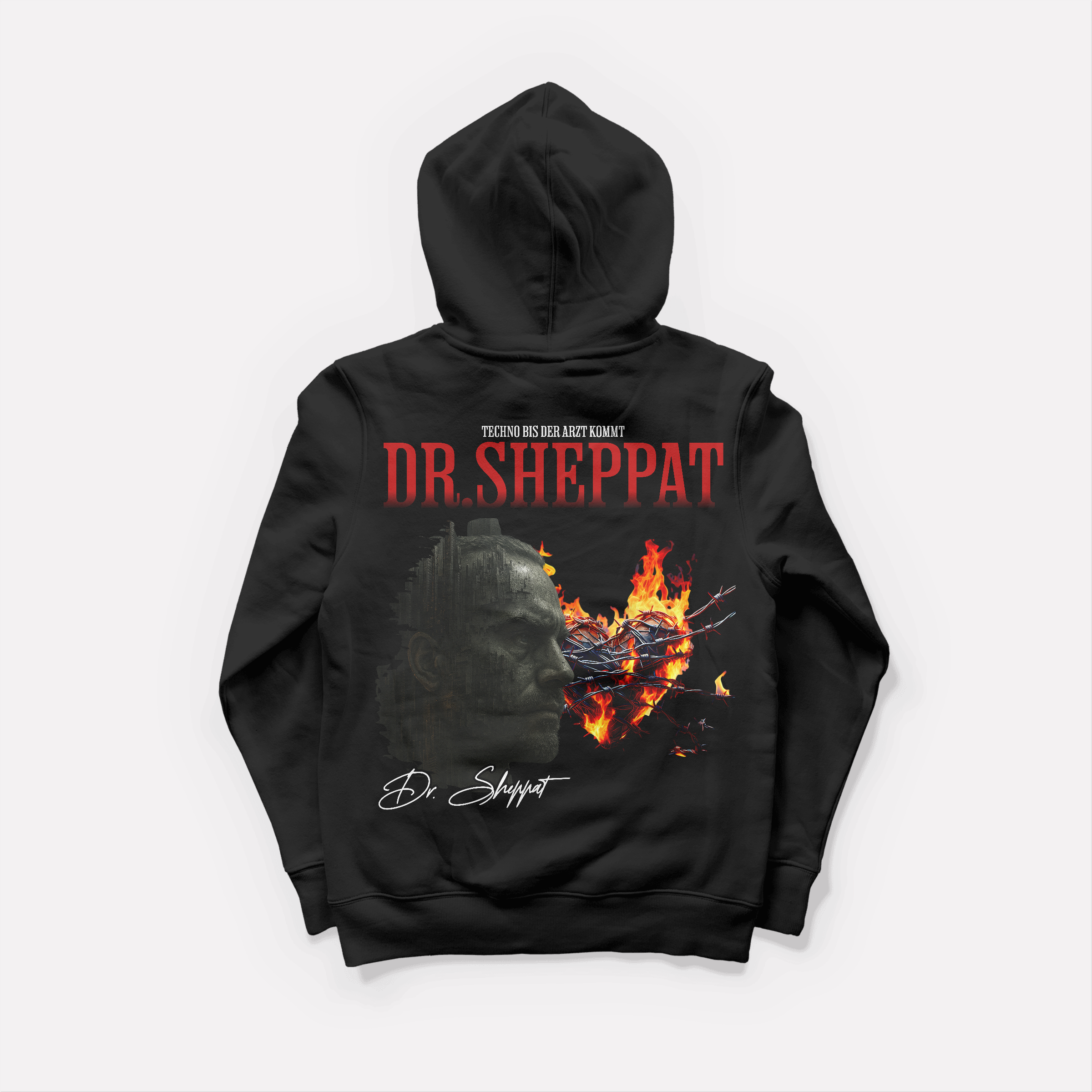 DR. SHEPPAT × 0BPM – Fire Therapy Oversize Hoodie