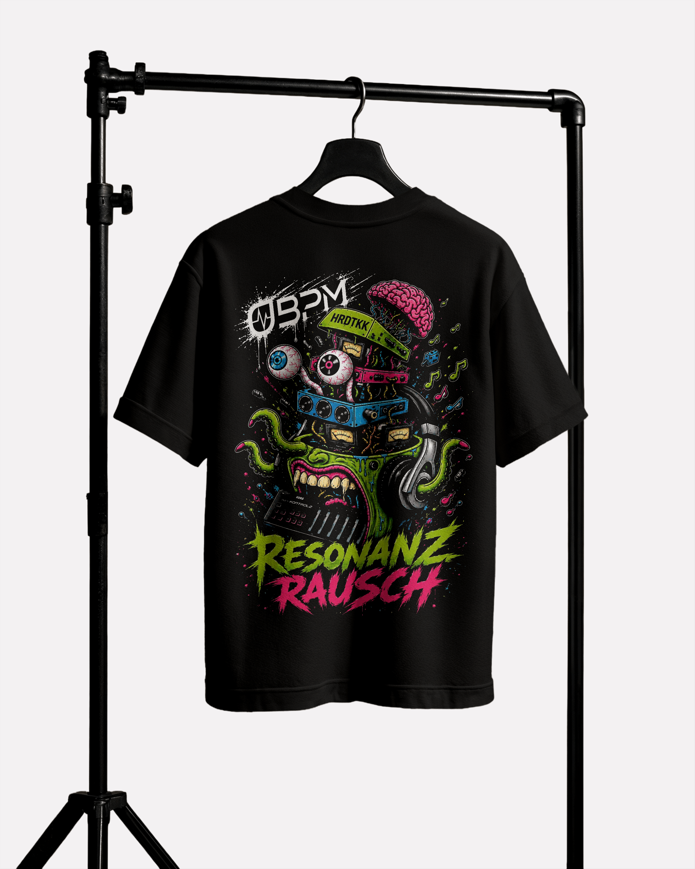 0BPM x Resonanzrausch – Brainwash Edition Oversize Tee