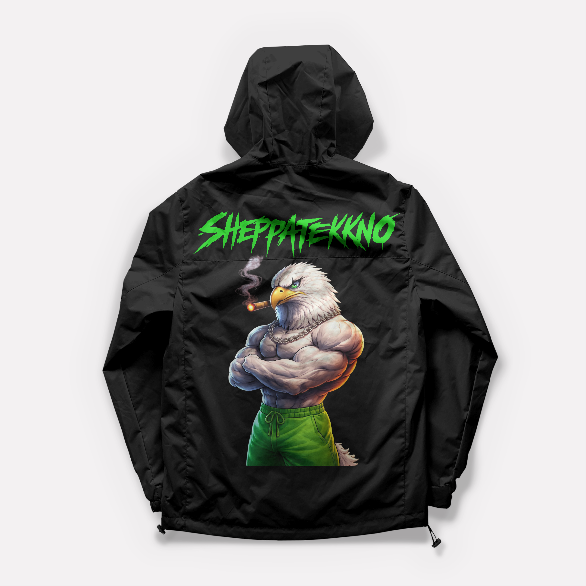 DR. SHEPPAT x 0BPM – Green Strong Eagle Softshell Jacke