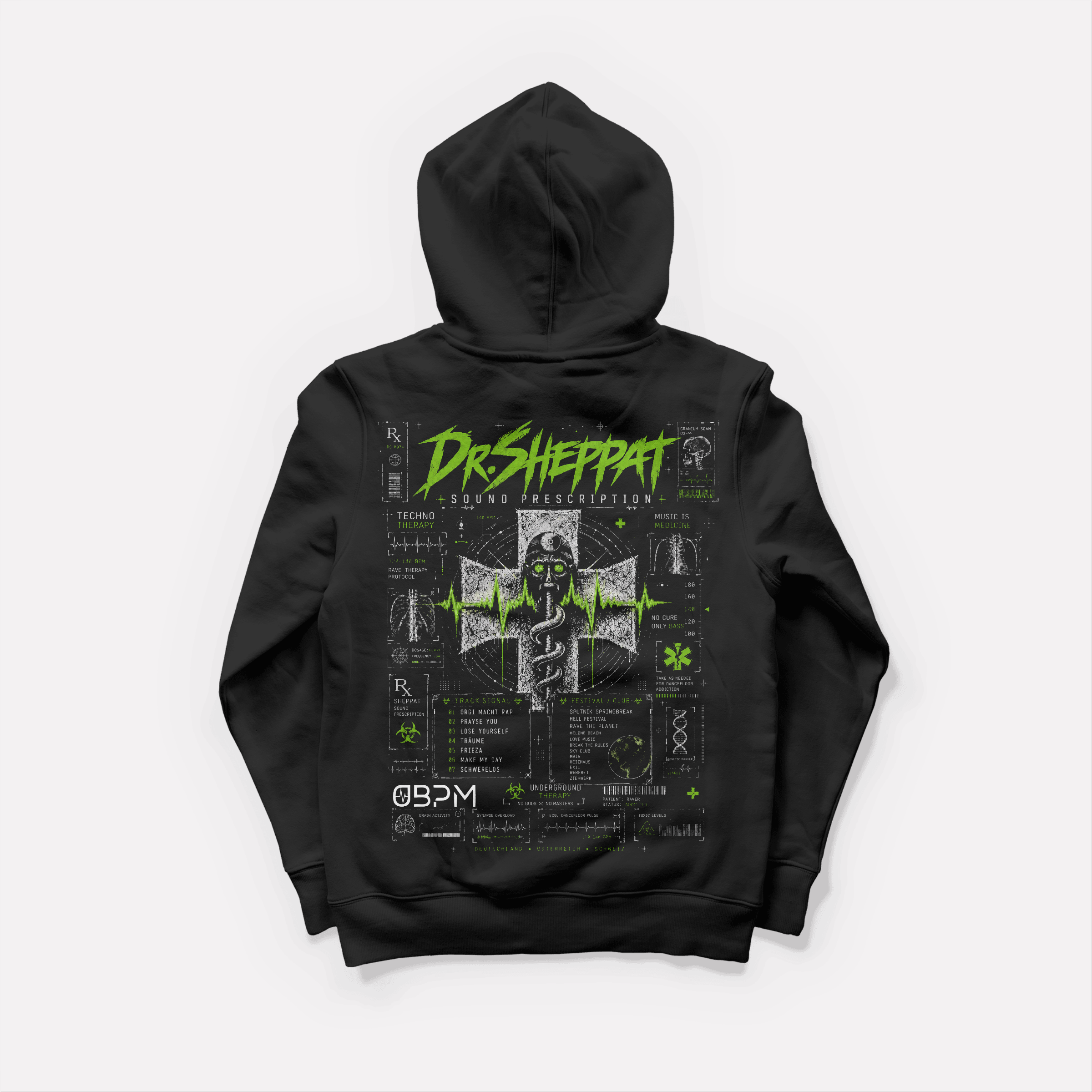 Dr. Sheppat x 0BPM – Sound Prescription Oversize Hoodie