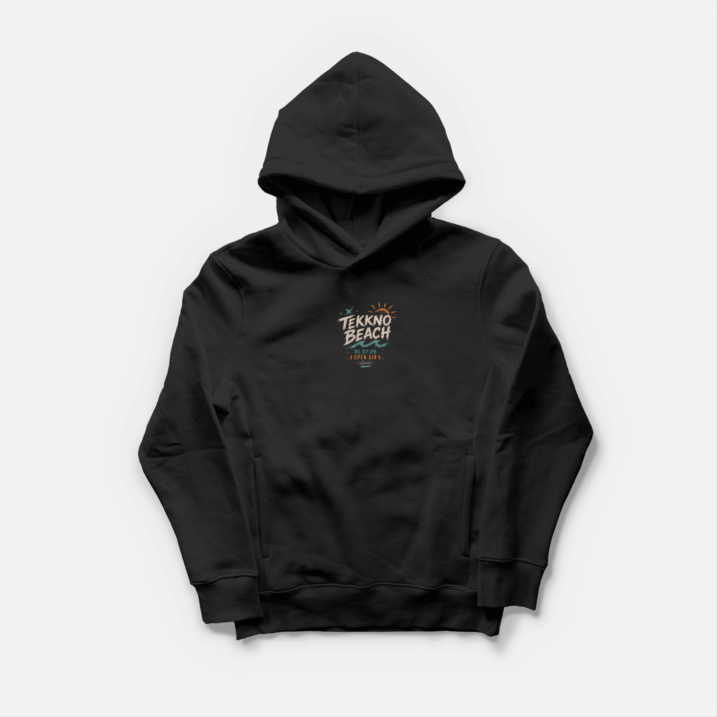 TEKKNO BEACH OPEN AIR x 0BPM – Official Oversize Hoodie 2026
