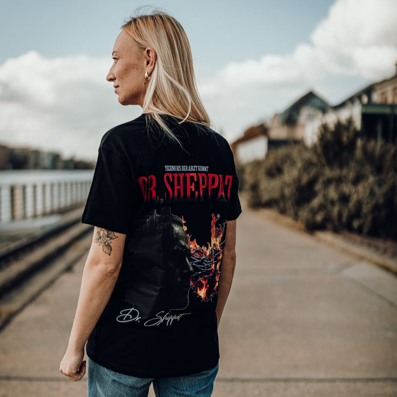 DR. SHEPPAT × 0BPM – Fire Therapy Tee