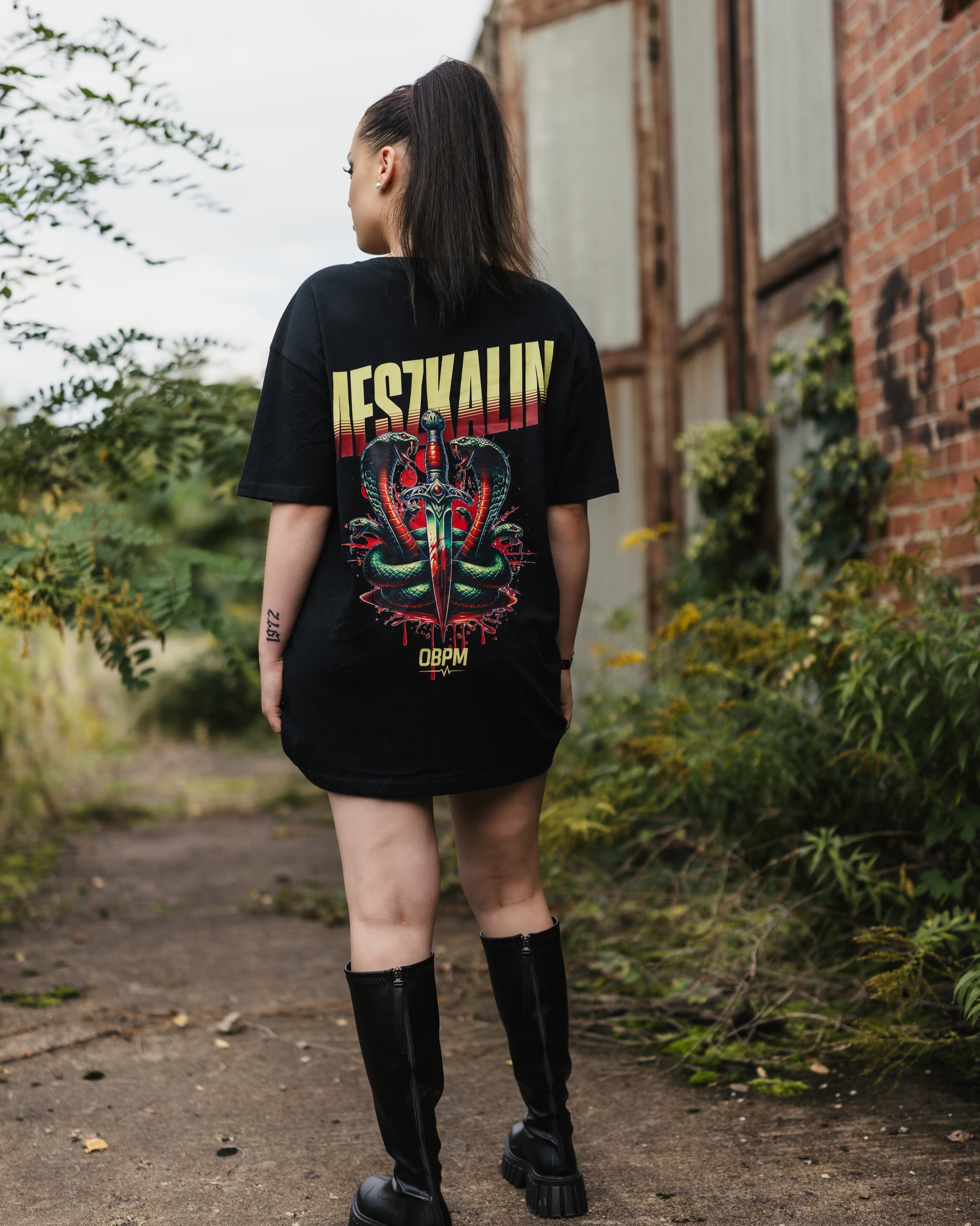 0BPM × MESZKALIN – Serpent Blade Oversize Tee