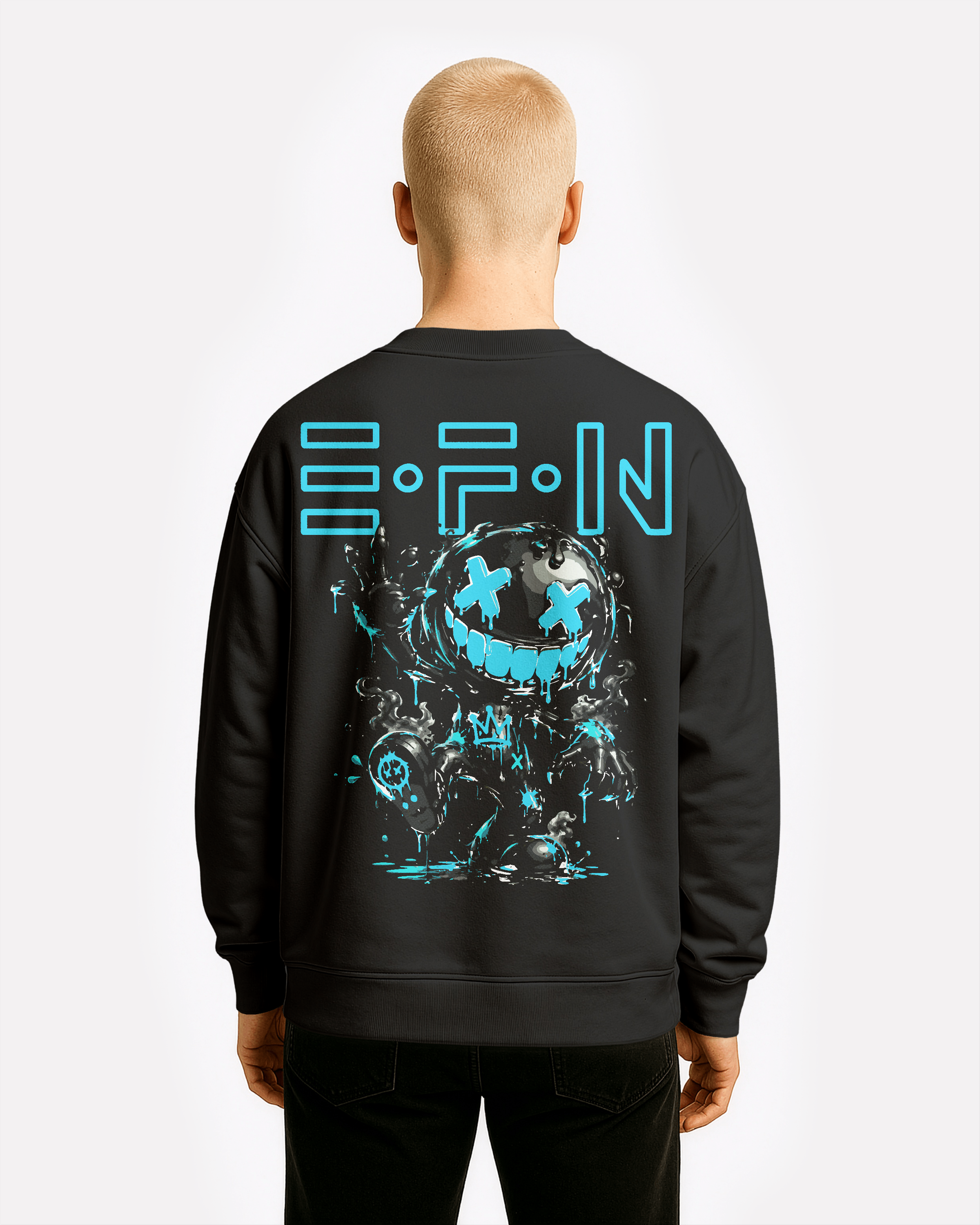 EFN × 0BPM – Limited Edition BLUE Crewneck