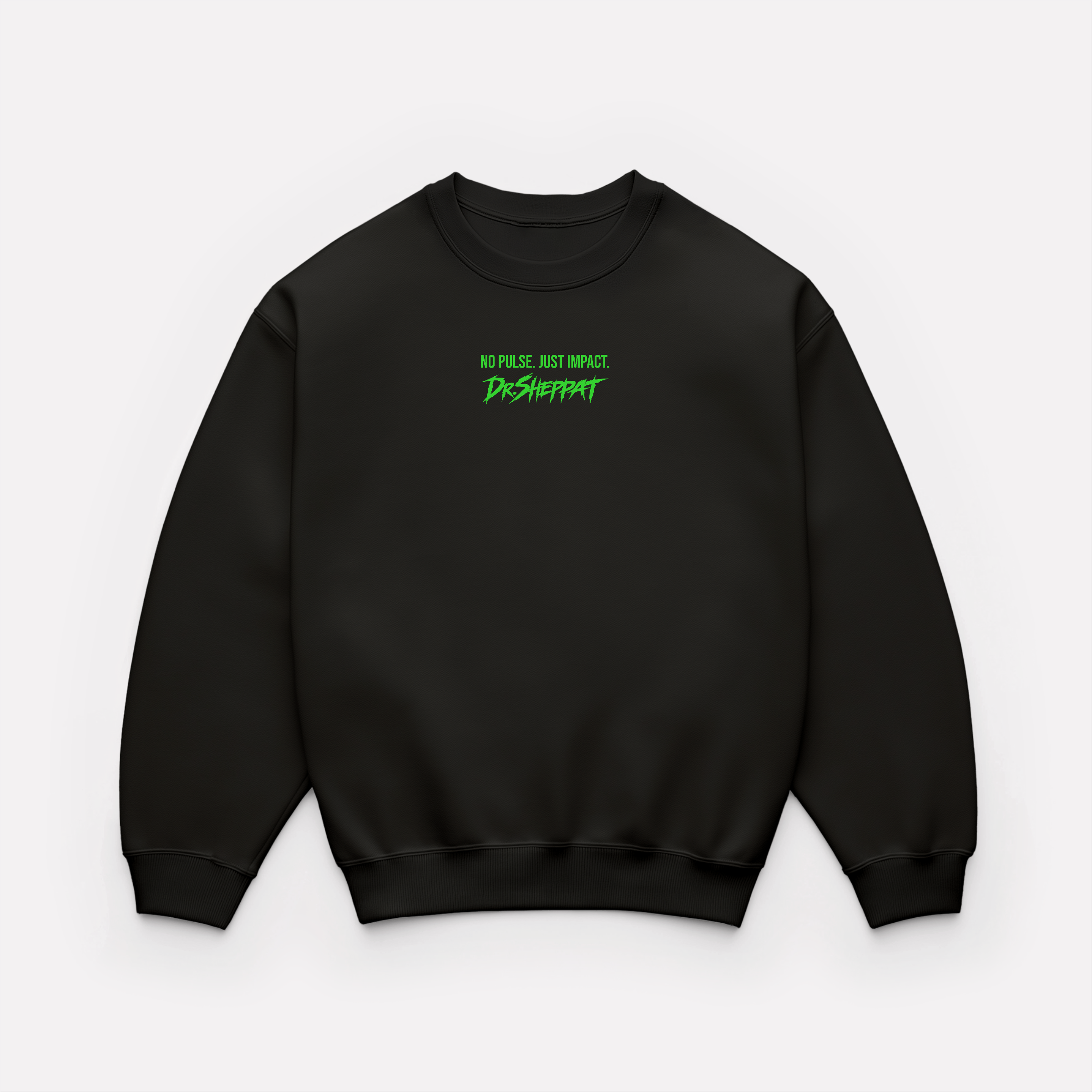 DR. SHEPPAT × 0BPM – Green Strong Eagle Crewneck