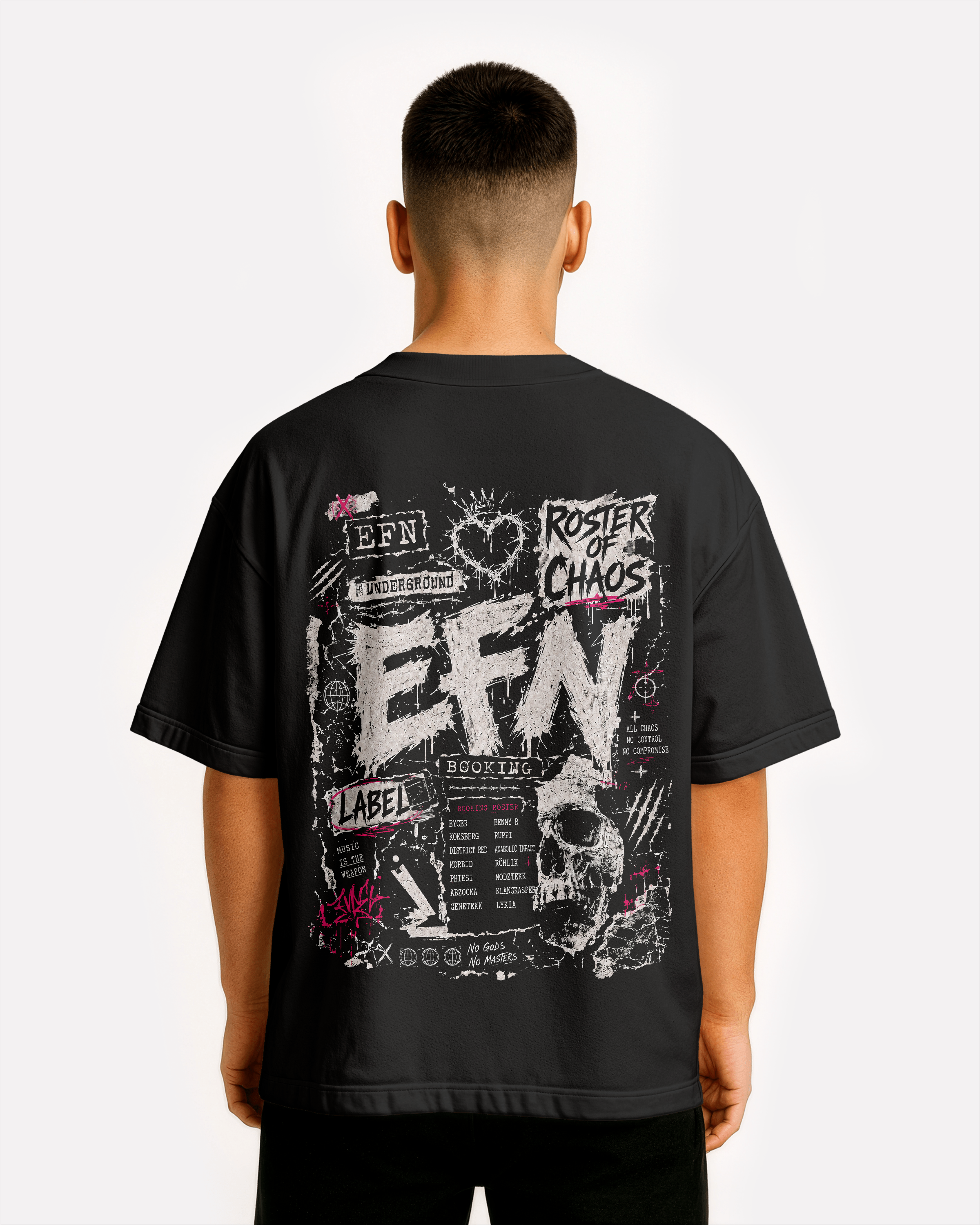 EFN × 0BPM – Roster of Chaos Oversize Tee