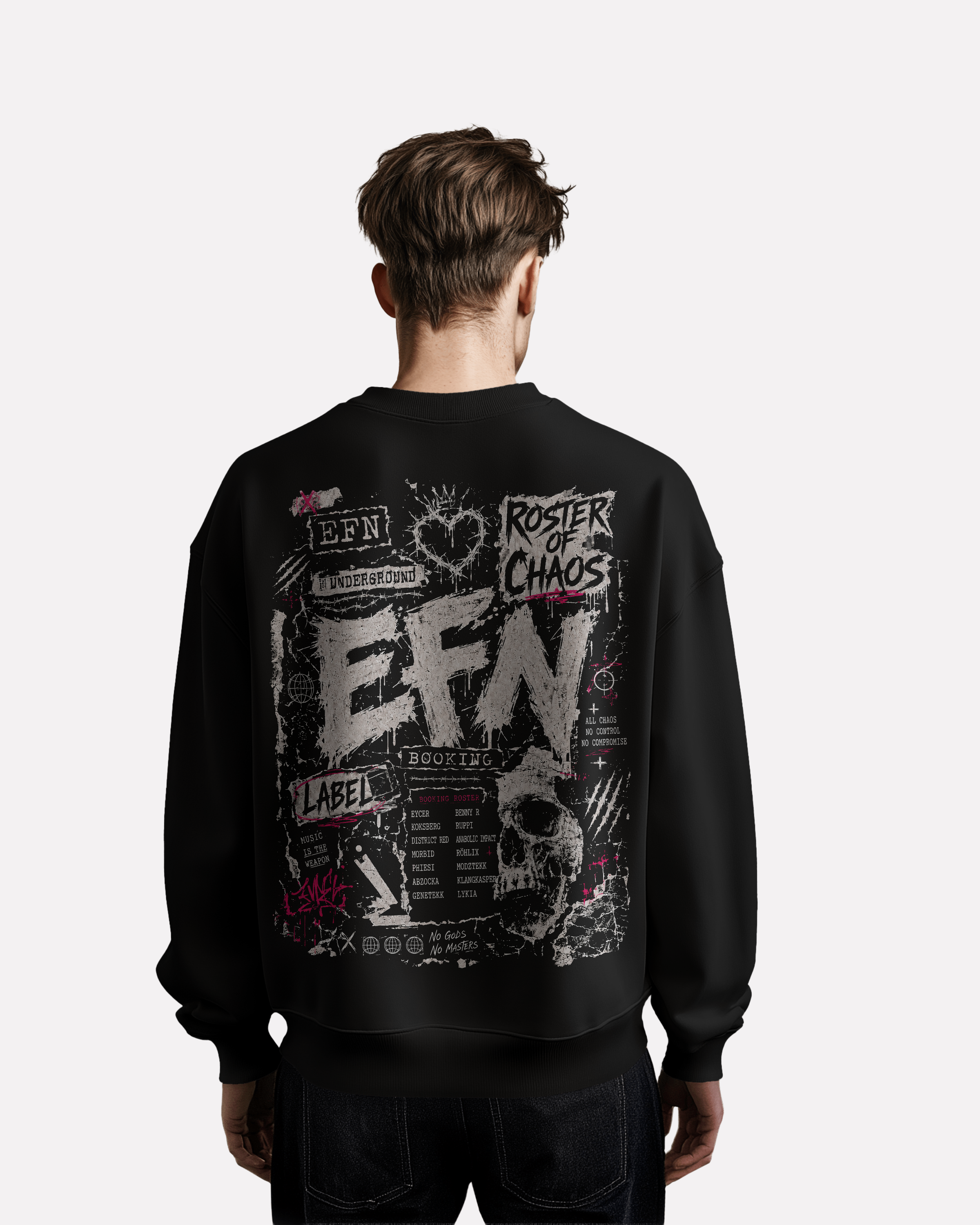 EFN × 0BPM – Roster of Chaos Crewneck