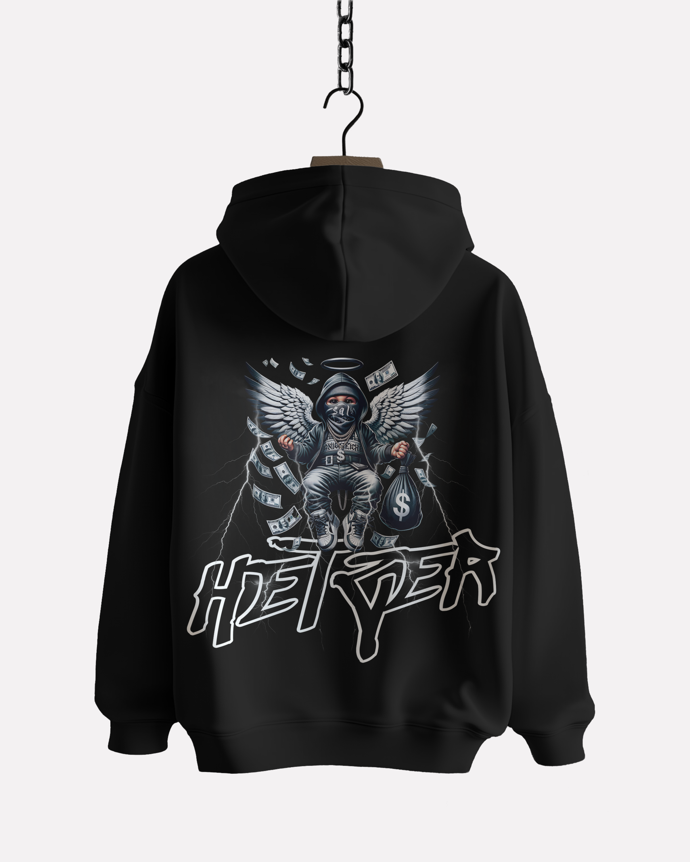 HETZER × 0BPM – ANGEL OF MONEY Oversize Hoodie