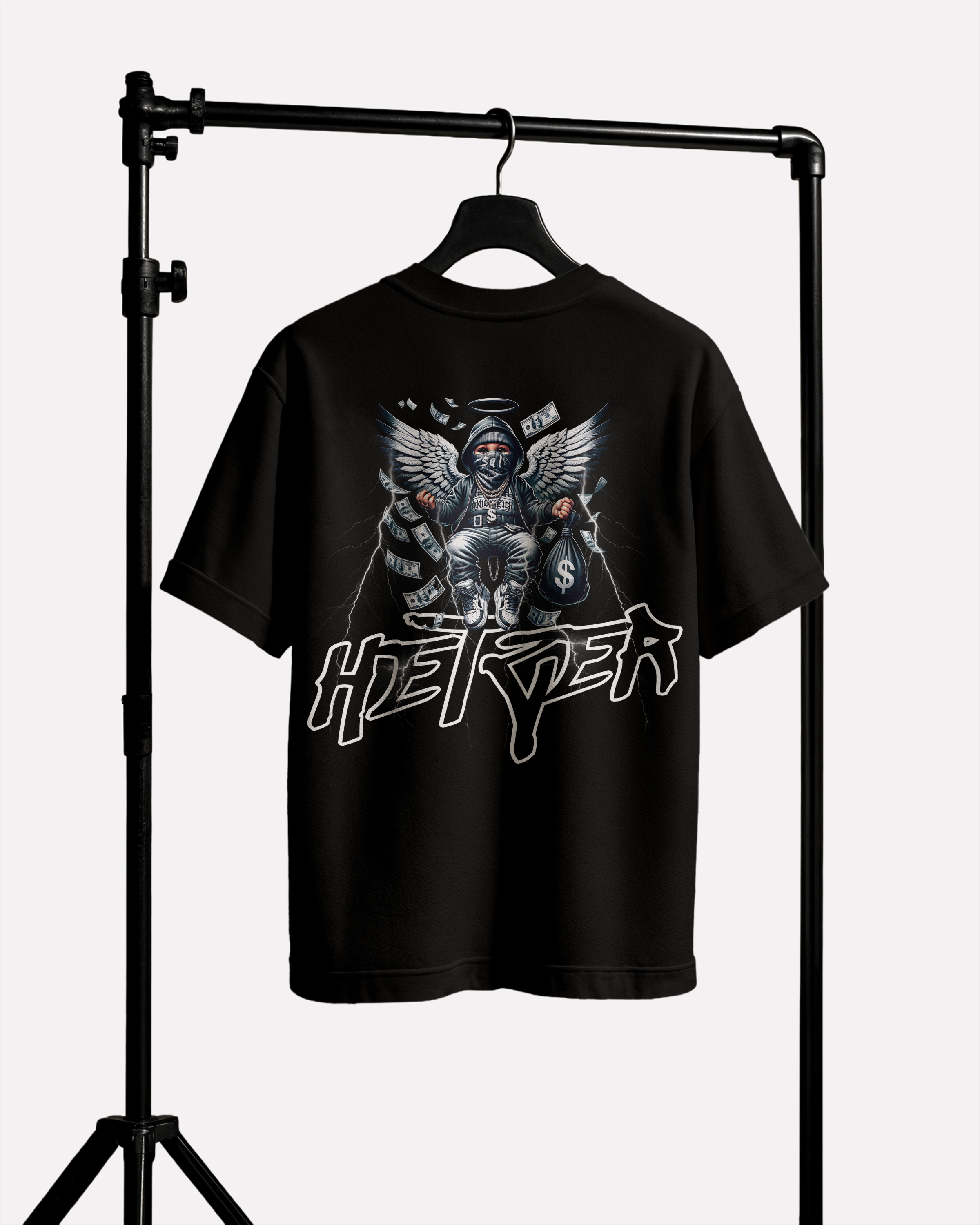 HETZER × 0BPM – ANGEL OF MONEY Oversize Tee