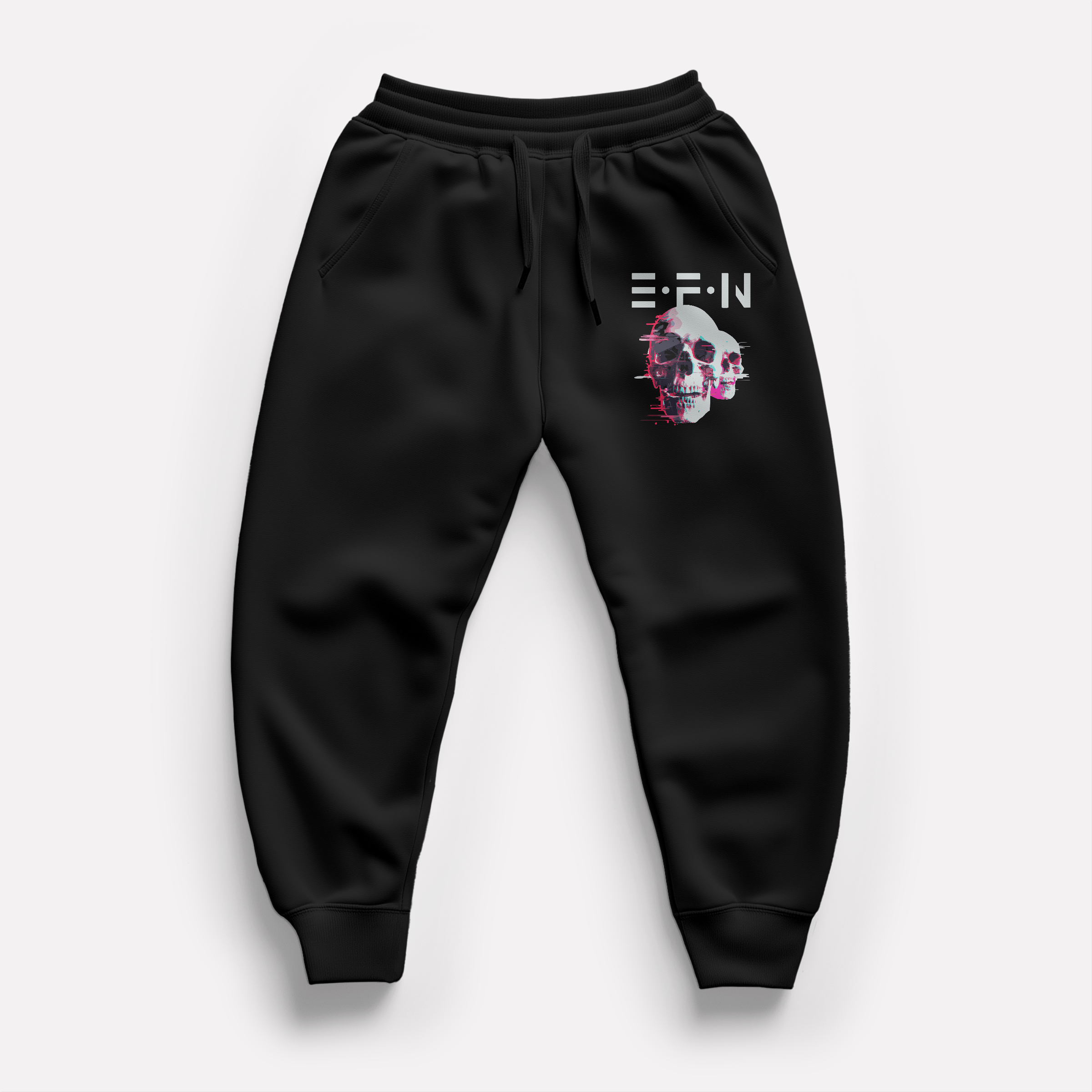 EFN × 0BPM – Neon Skull Sweatpants