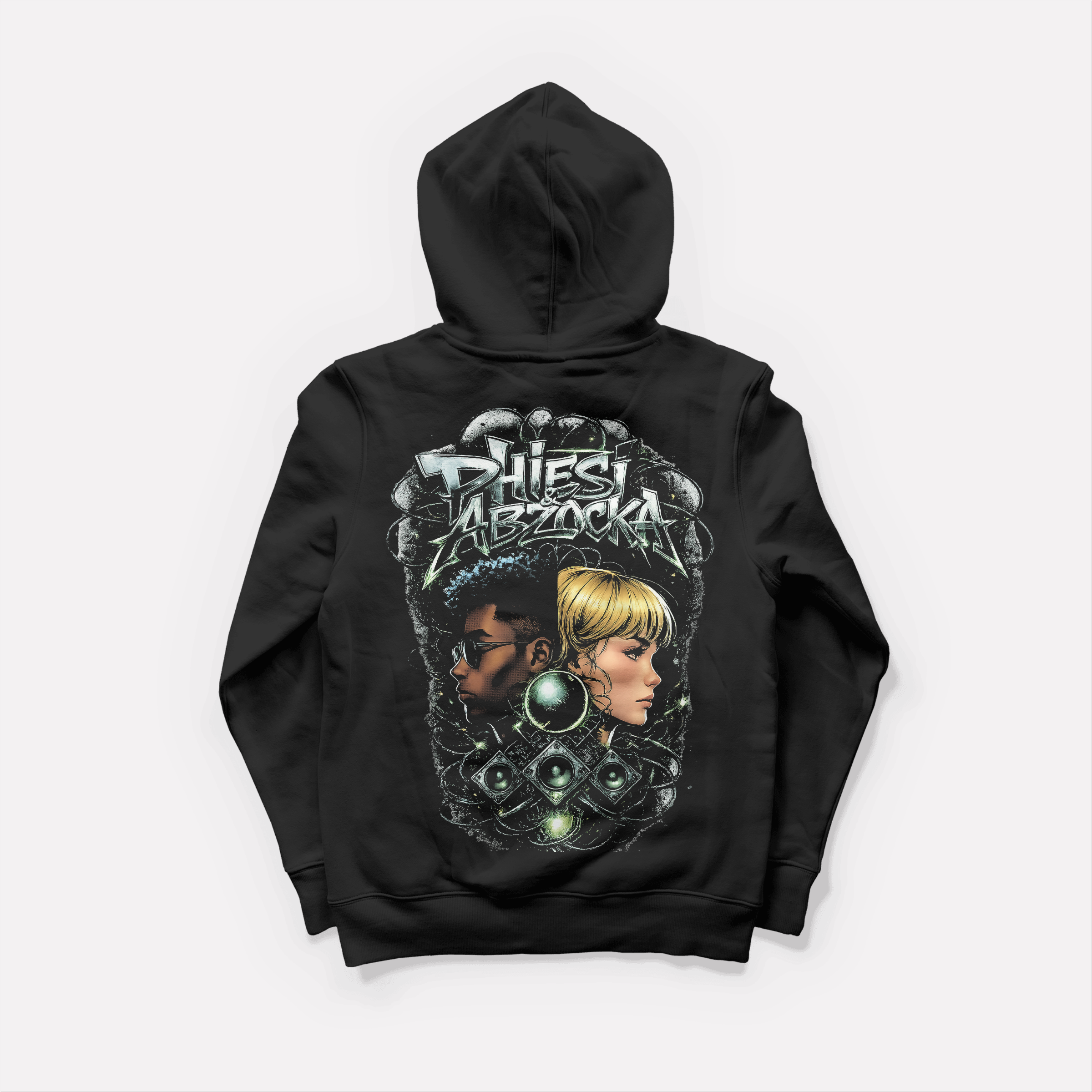 Phiesi & Abzocka × 0BPM – Dual Frequency Oversize Hoodie