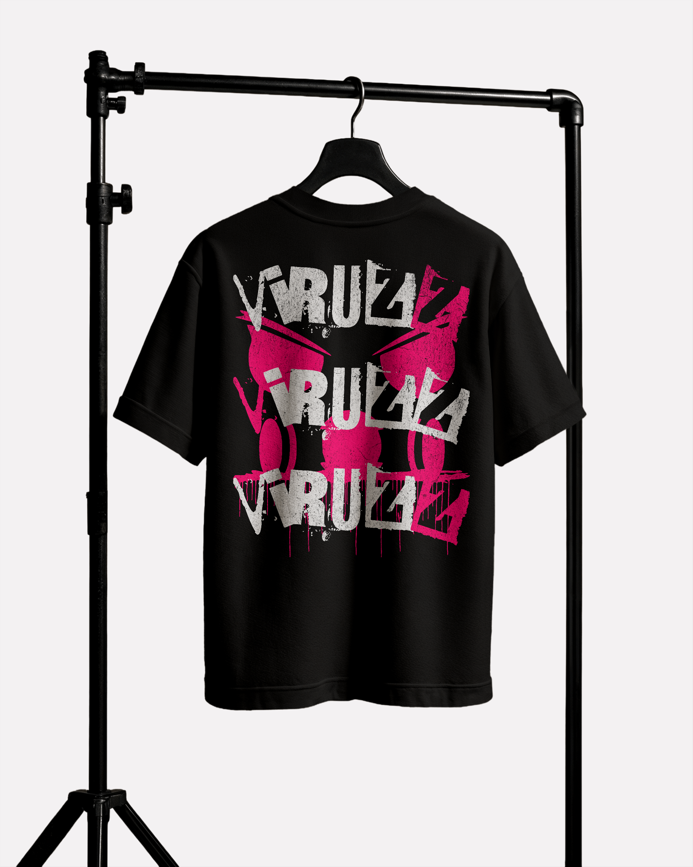 Viruzz × 0BPM – Rave Damage Oversize Tee