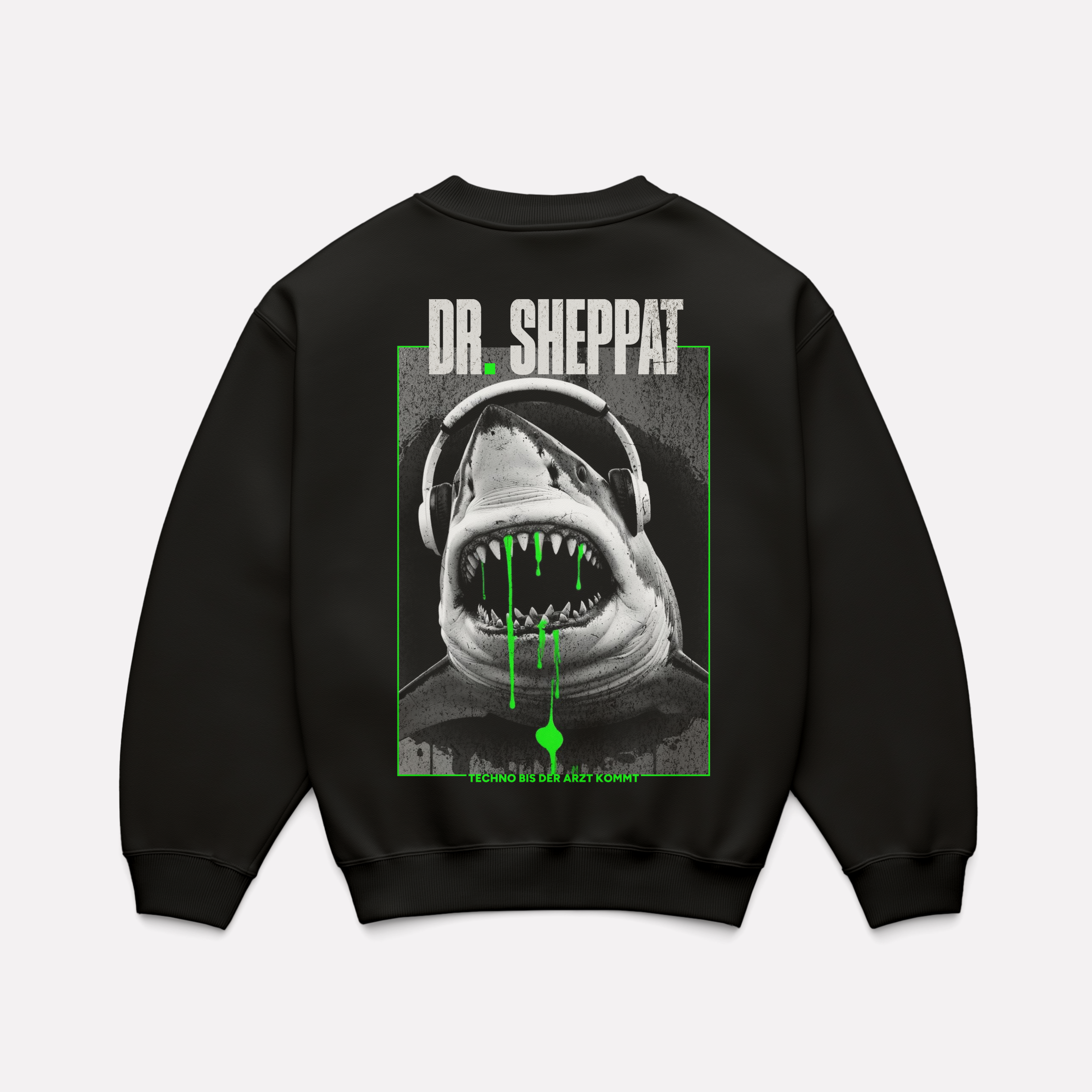 DR. SHEPPAT × 0BPM – Shark Mode Crewneck